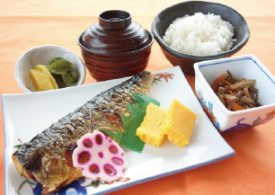 塩鯖定食