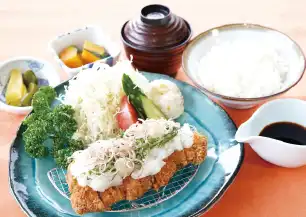 おろし豚カツ定食